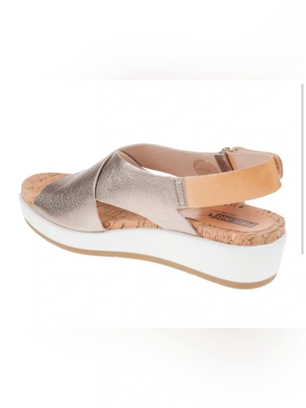 Pikolinos  Leather Cork Wedge Sandals Size 36